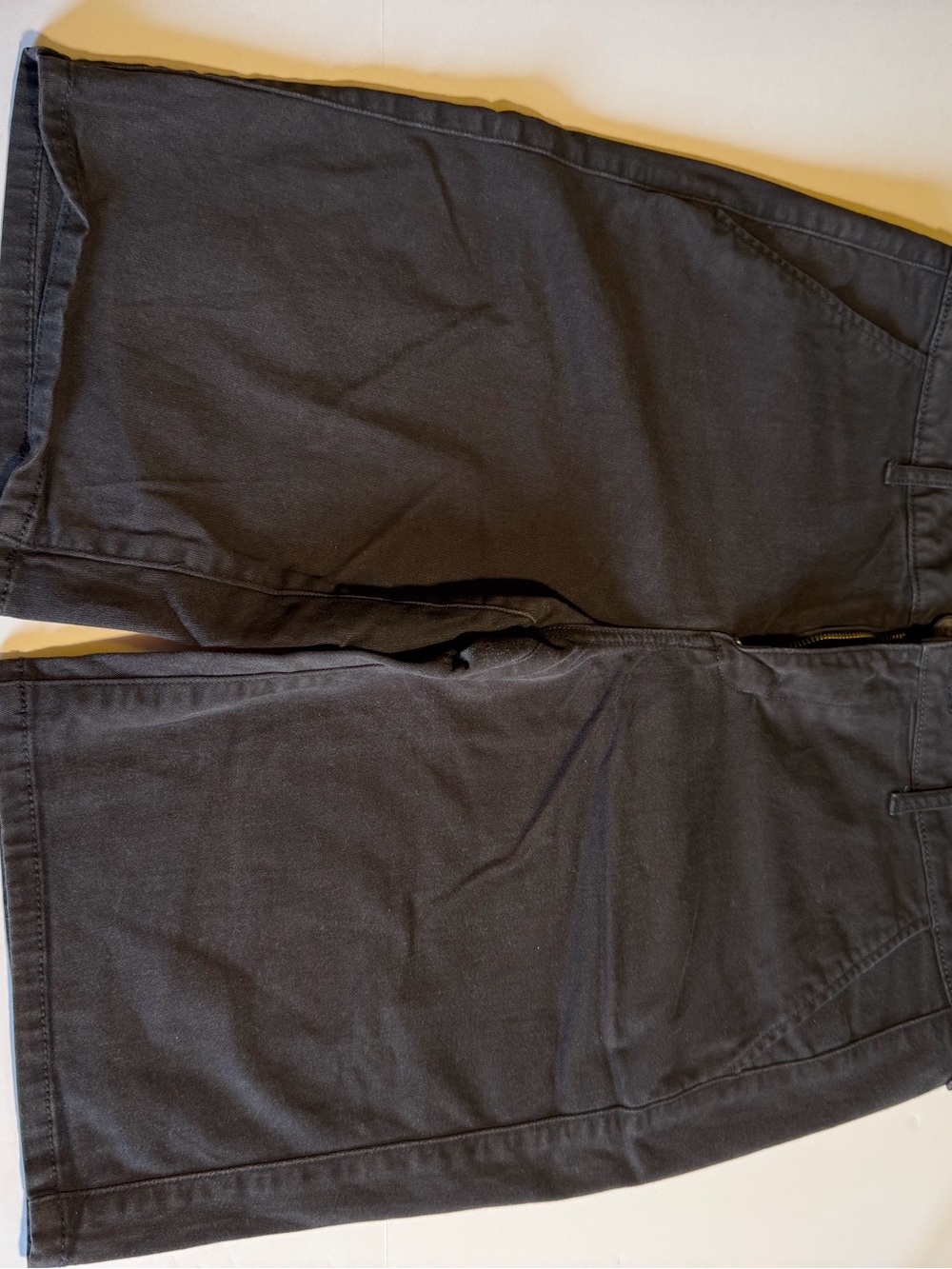 American Eagle Charcoal Gray Flat Front Stretch Shorts 14